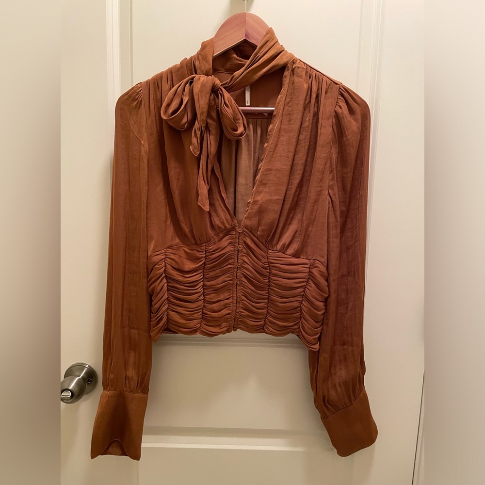 Free People — MEET ME THERE BUTTONDOWN IN AMBER — Small